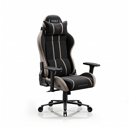 Herní křeslo látkové černo-béžové Diablo X-One 2.0 Camel Black Normal
