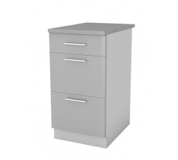 Kuchyňská skříňka Femme SZ40 3SZ, šedý lesk