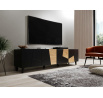 Tv komoda ETNA, černá matná/ černá matná/ dub craft