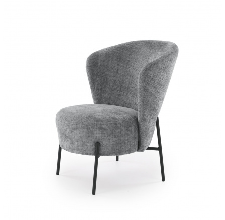 Moderní křeslo CEZAR, popelavá