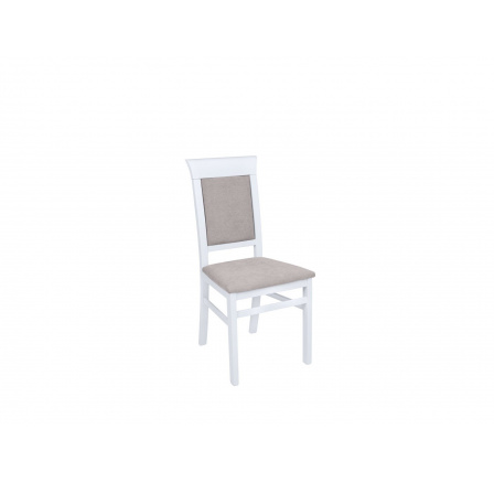Jídelní židle  ALLANIS bílá (TX057)/Adel 3 taupe