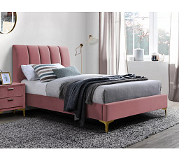 Postel MIRAGE Velvet, 90x200 cm, starorůžový Aksamit 185/zlatá