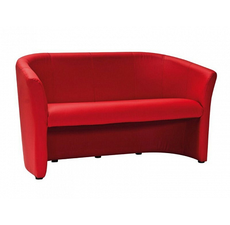 Pohovka TM-3, Červená ekokůže EK-6/Wenge Pohovka TM-3, Červená ekokůže EK-6/Wenge