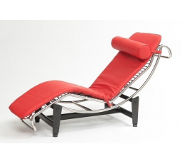 Lehátko LC4 červená kůže #10