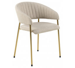 Židle Ann béžová/zlatá