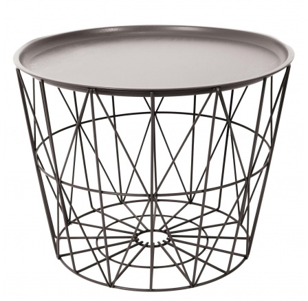 Stolek/ koš Avignon béžový tmavý