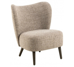 Křeslo Elmont mocca/ černé