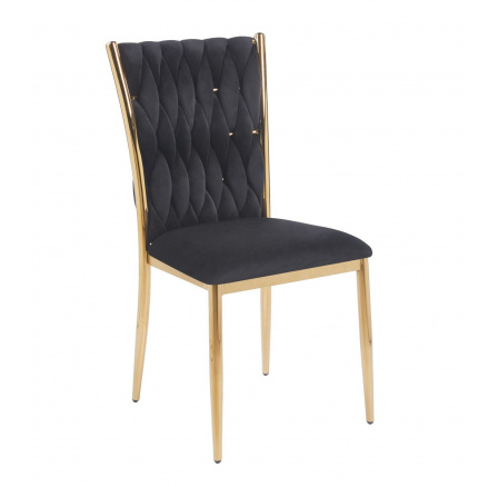 Židle velvet černá K37-FXJG G Židle velvet černá K37-FXJG G