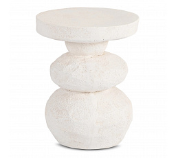 Stolek LOVI 41 cm Krém/Béžový Moderní