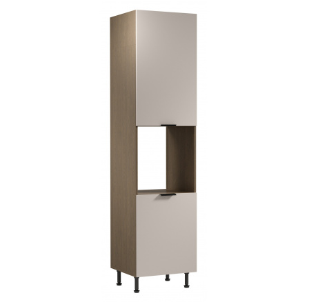 Vysoká skříň na vestavnou troubu SORENTO D60PWN (L/P) - Baltic Storm/Béžová