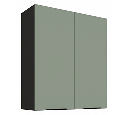 Horní skříňka ARIA - 80 G-90 2F, Černá/Aquamarine