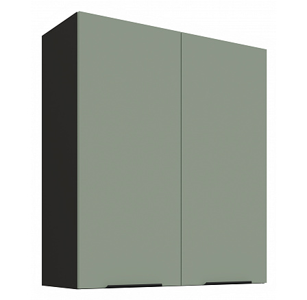 Horní skříňka ARIA - 80 G-90 2F, Černá/Aquamarine