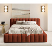 Postel GINO s roštem v dřevěném rámu, 160x200 Velluto 33