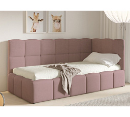 Postel TUNIS 200 x 90, vysoký bok, Velutto 14, Pravá