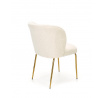 Jídelní židle K474, Krémová/Zlatá