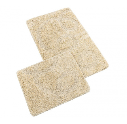 Koupelnová sada předložek SILVER 60x100+60x50cm béžová