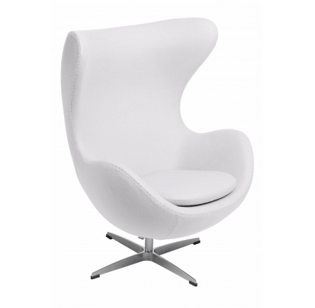 Křeslo Vejce bílý kašmír K3 Premium Křeslo Vejce bílý kašmír K3 Premium