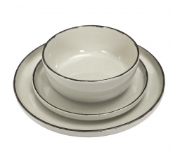 Sada jídelních potřeb Temp pro 4 osoby béžová