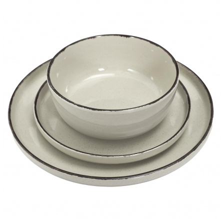 Sada jídelních potřeb Temp pro 4 osoby béžová