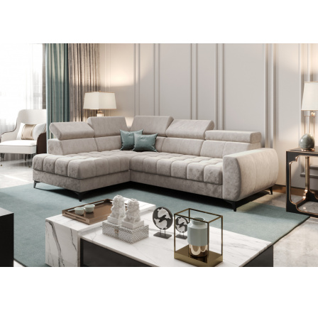 Rohová sedací souprava PORTO MINI 170X255 cm - levá, béžová