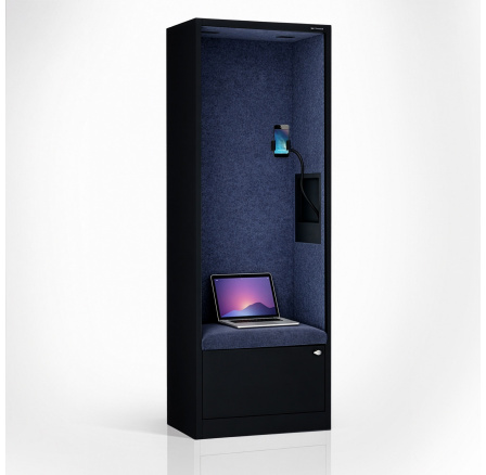 Sally 600mm korpus Černý - sedák Modrý