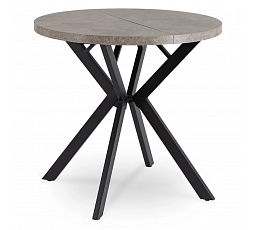 Stůl DORIAN Rozkládací 80-160 cm Beton/Černý