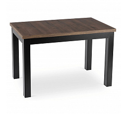 Stůl SKUBI Rozkládací 120-160 cm Ořech/Černý