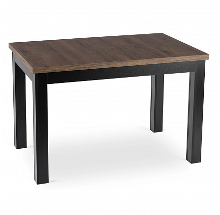Stůl SKUBI Rozkládací 120-160 cm Ořech/Černý