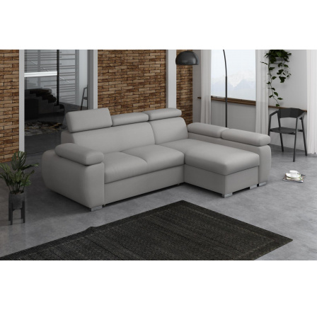 Rohová sedací souprava Bodie pravá světle šedá Rohová sedací souprava Bodie pravá světle šedá