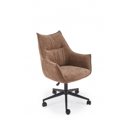 CLIO, otočné křeslo, hnědé (1p=1ks)