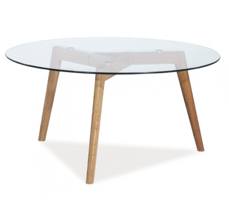 Konferenční stůl OSLO L2, Transparent/Dub Konferenční stůl OSLO L2, Transparent/Dub