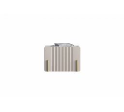 Noční stolek Malmi, kašmír / crema bianca / zlatý