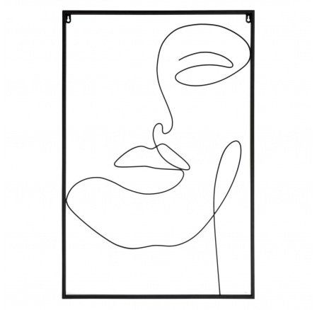 Kovový obraz Arty černý