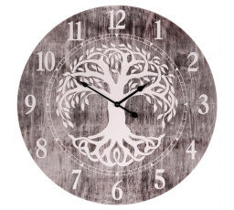Hodiny nástěnné - pr. 58 cm, MDF, strom života