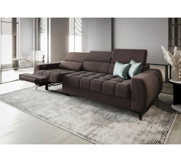 Sofa PORTO III , relax 263 cm - hnědá , levá strana