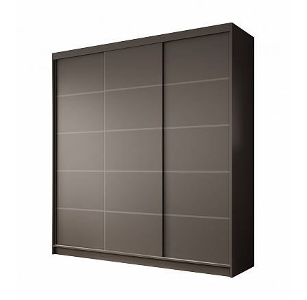 Posuvná skříň Greta 200 Černá+Černá