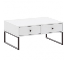 Konferenční stolek LINEA 2S, Bílá/Černá