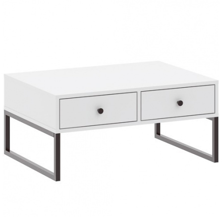 Konferenční stolek LINEA 2S, Bílá/Černá