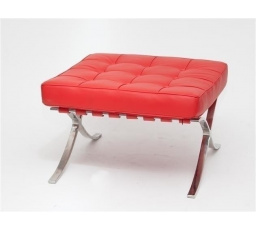 Podnožka BA1 červená přírodní kůže