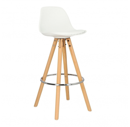 Bílá barová židle Nord