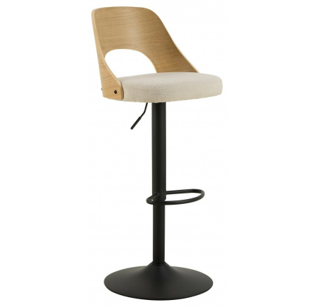 Barová židle Lucy dub/béžová Apia 453