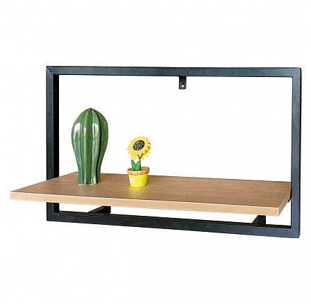 Polička, kov, hnědá, P-074 OAK