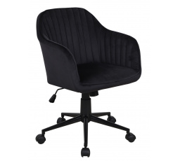 Otočná židle velvet černá FB1-FX