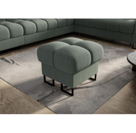 Taburet  ASPEN 70 x 70 cm - zelená