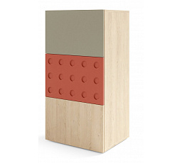 Komoda SALSA SL10, Dub piškotový/Eukalyptus/Salsa