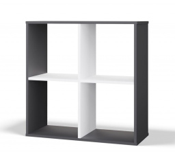 Regál Manja, antracit/bílá