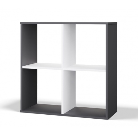 Regál Manja, antracit/bílá