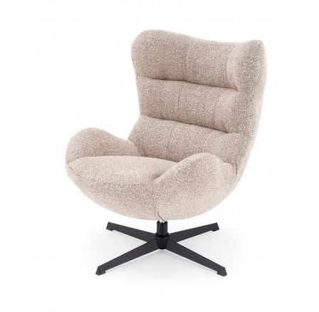 Otočné křeslo JACKIE, Béžová/Černá