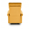 Polohovací křeslo SEMIR s USB, Hořčicová