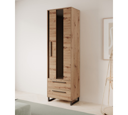 Vysoká vitrína ARIA Artisan+Černá